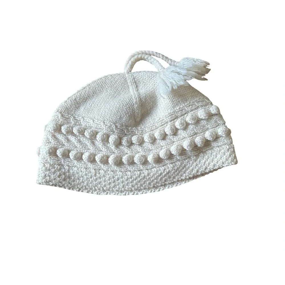 RALPH Ralph Lauren 100%Wool Cream Hat